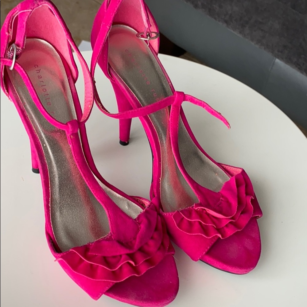 Hot pink heels